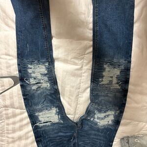 Divided Men's Skinny Distressed Denim Jeans